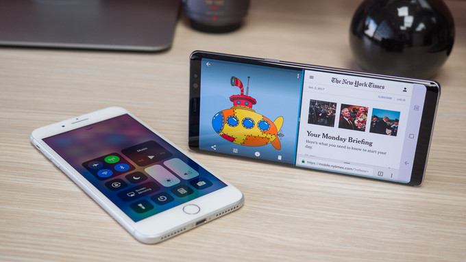 Apple iPhone 8 Plus vs Samsung Galaxy Note 8 016 UI
