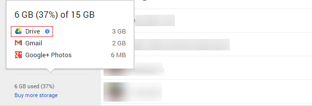 Google Drive Storage